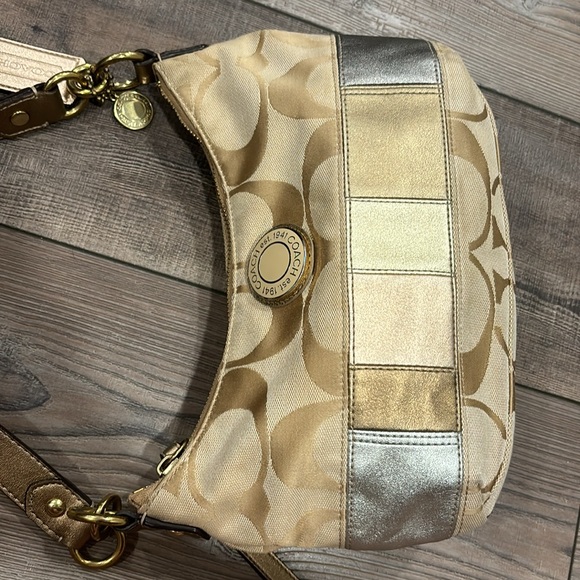 Coach Signature Multi-Stripe Demi Hobo Crossbody Bag - Picture 3 of 11